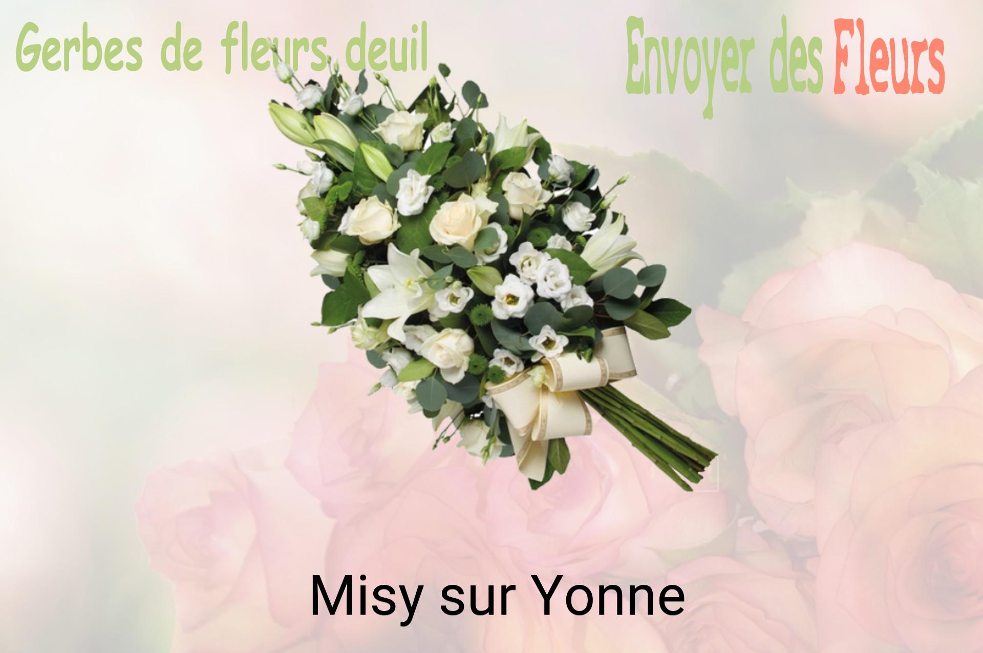 Gerbe de fleurs de deuil livrée à Misy-sur-Yonne